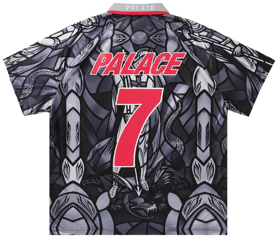 Palace x Nike England Dri-Fit Football Jersey 'Pewter Grey/Bright Crimson'