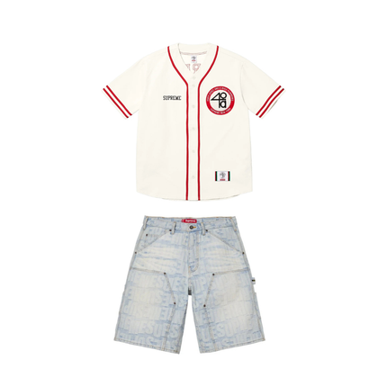 Supreme x 40 Acres Jersey & Denim Short Set