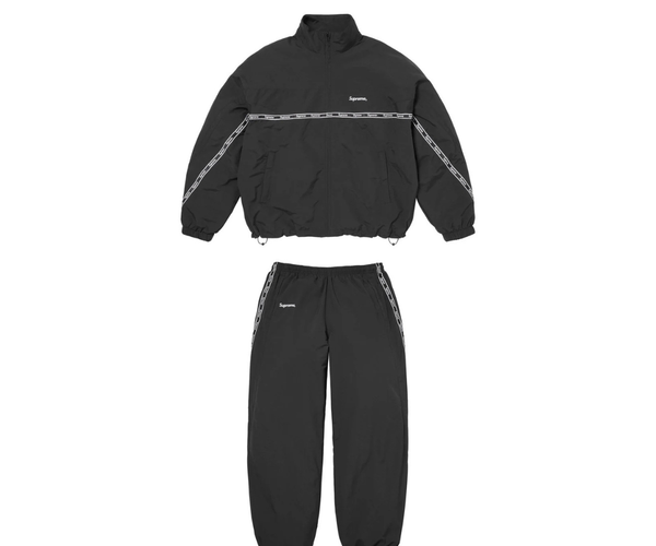 Supreme Logo Taping Track Set Black – INSTAKICKSZ LTD