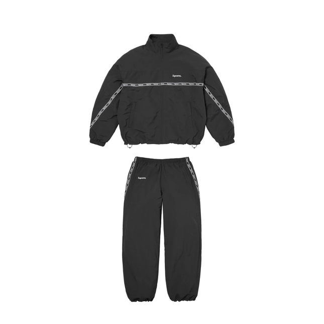Supreme Logo Taping Track Set Black – INSTAKICKSZ LTD