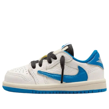 Jordan 1 Retro Low x Travis Scott x Fragment 'Sail Military Blue' TD