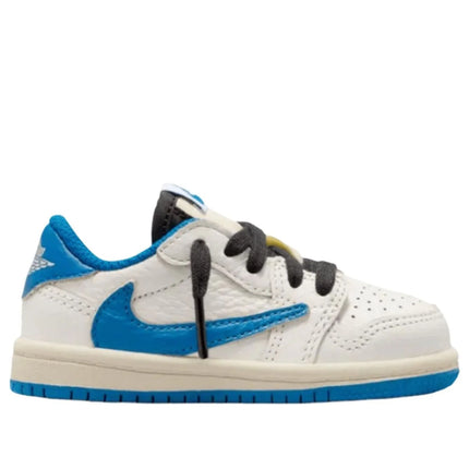 Jordan 1 Retro Low x Travis Scott x Fragment 'Sail Military Blue' TD