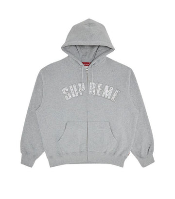 Supreme x B.B. Simon Zip Up
Hooded Sweatshirt 'Heather Grey'