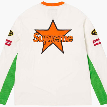 Supreme Vanson Leathers L/S Top White