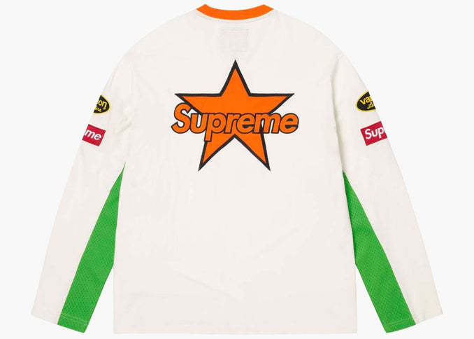 Supreme Vanson Leathers L/S Top White