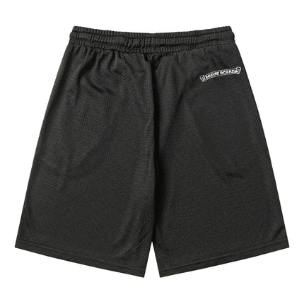Chrome Hearts Stadium Mesh L/S Black Jersey & Logo Patch Shorts Set