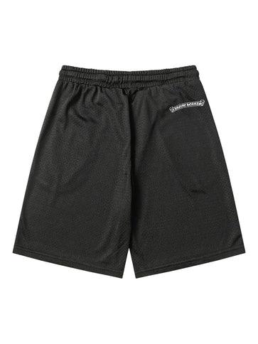 Chrome Hearts Stadium Mesh L/S Black Jersey & Logo Patch Shorts Set