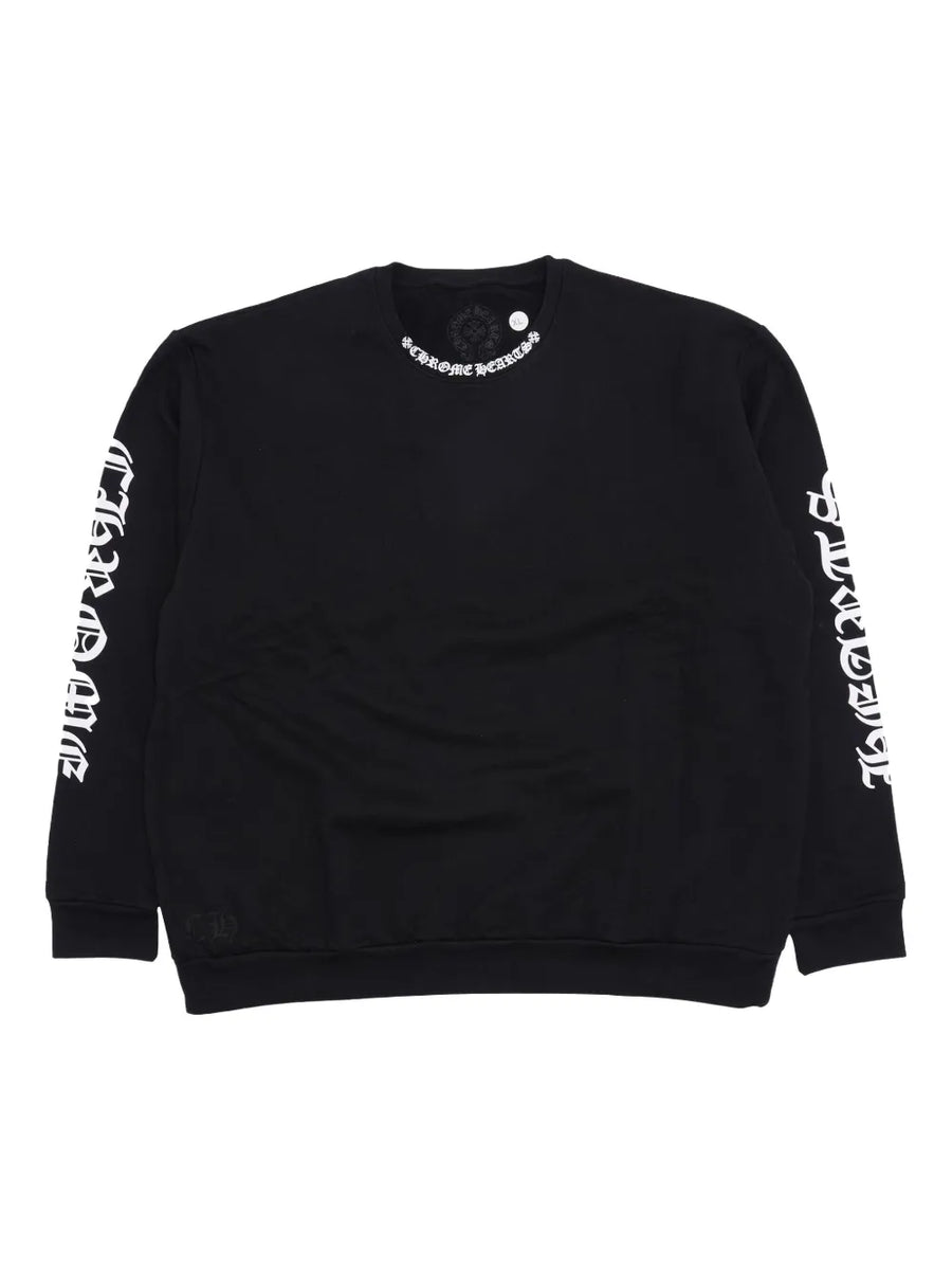 Chrome Hearts Neck Logo Long Sleeve Sweatshirt