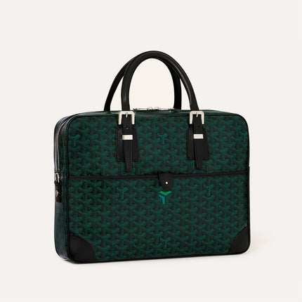 Goyard Ambassade MM Document Case & St Sulpice Card Holder Ever Green - Saif