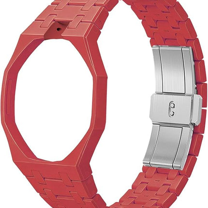 Ceramic Watch Strap For AP Royal Pop x Swatch 'Otto Rosso' – Dark Red