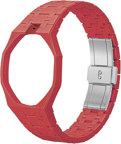 Ceramic Watch Strap For AP Royal Pop x Swatch 'Otto Rosso' – Dark Red