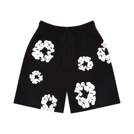 Denim Tears The Cotton Wreath Shorts 'Black'