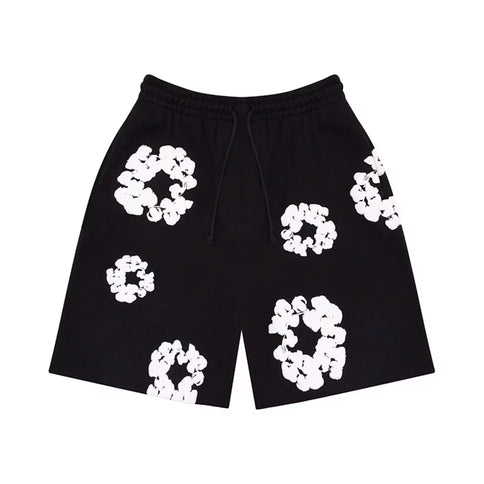 Denim Tears The Cotton Wreath Shorts 'Black'
