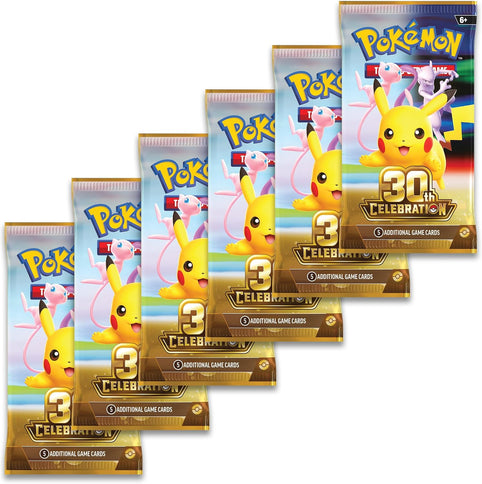 Pokémon TCG 30th Celebration 6-Pack Booster Bundle