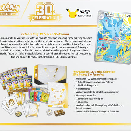 Pokémon TCG: 30th Celebration Elite Trainer Box