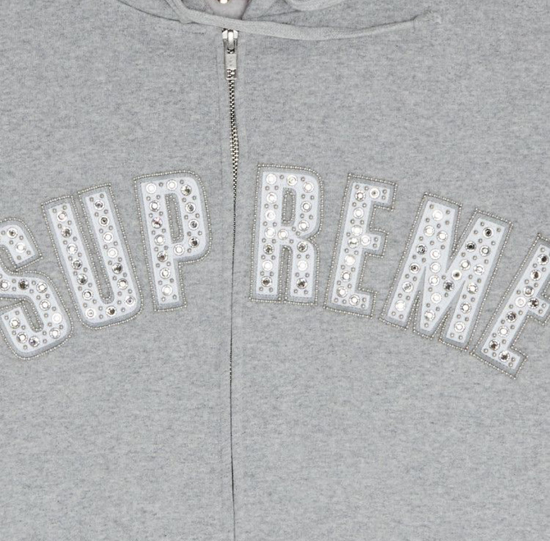 Supreme x B.B. Simon Zip Up
Hooded Sweatshirt 'Heather Grey'