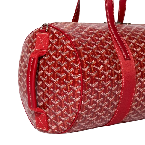 Goyard Barrel 40 Sports Bag Red