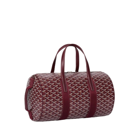 Goyard Barrel 40 Sports Bag Burgundy