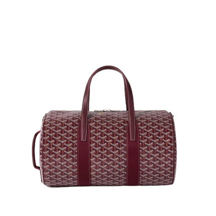 Goyard Barrel 40 Sports Bag Burgundy