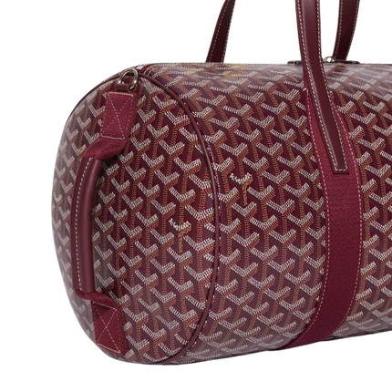 Goyard Barrel 40 Sports Bag Burgundy