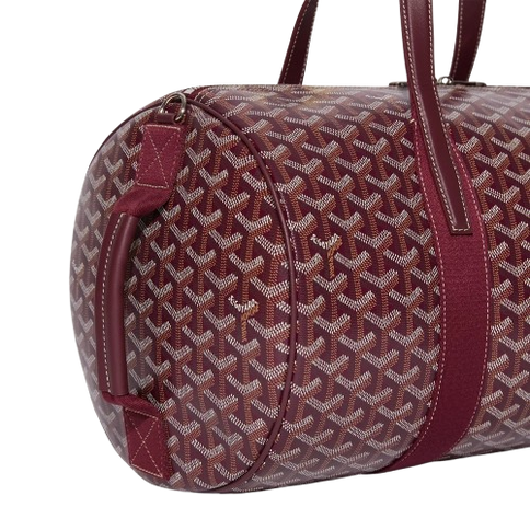 Goyard Barrel 40 Sports Bag Burgundy