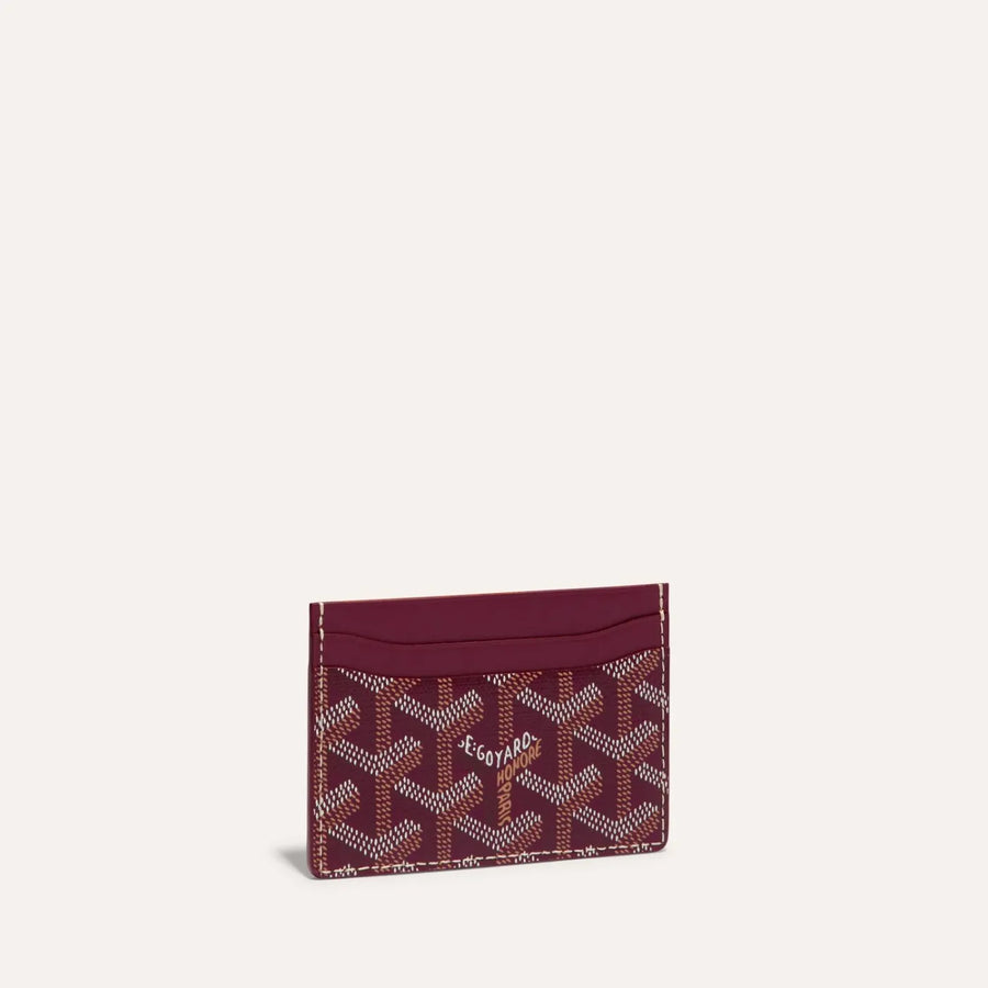 Saint-Sulpice Card - Brown & Tan / Burgundy (Anisa)