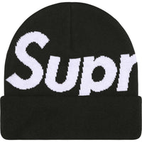 Supreme Big Logo Beanie Black