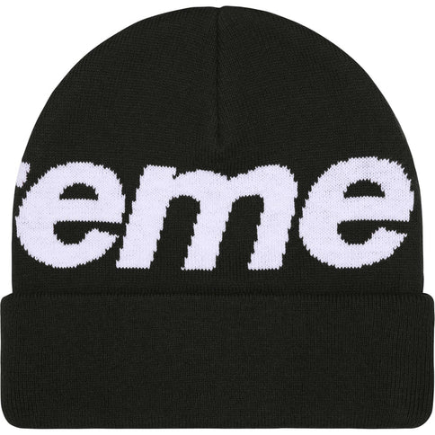 Supreme Big Logo Beanie Black