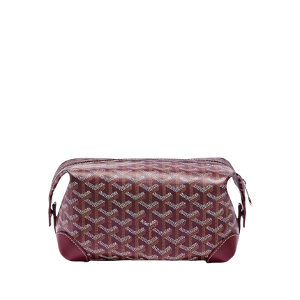 Goyard Bowling 25 Burgundy Toiletry Bag