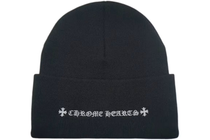 Chrome Hearts CH Logo Beanie Black/White