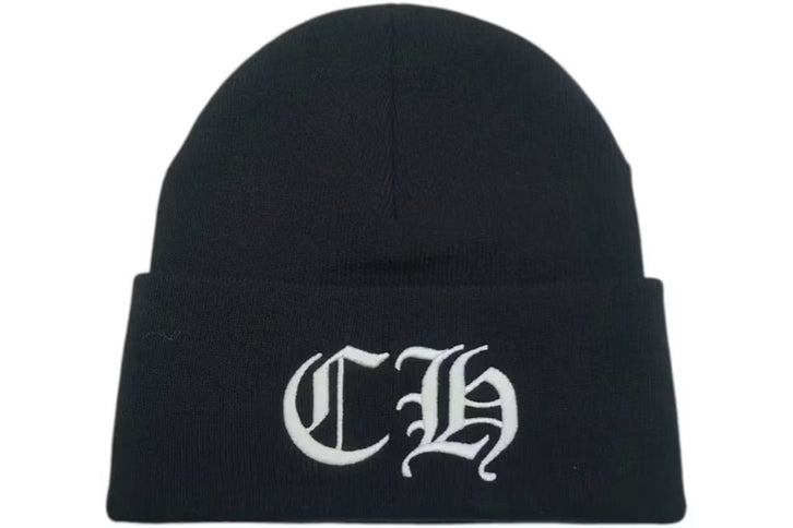 Chrome Hearts CH Logo Beanie Black/White