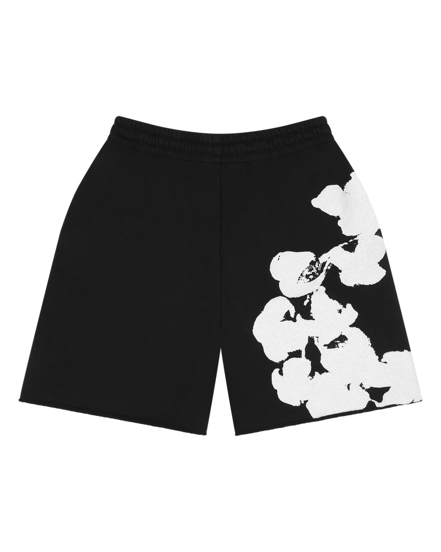 Denim Tears Biggie Cotton Wreath Sweat Shorts Black