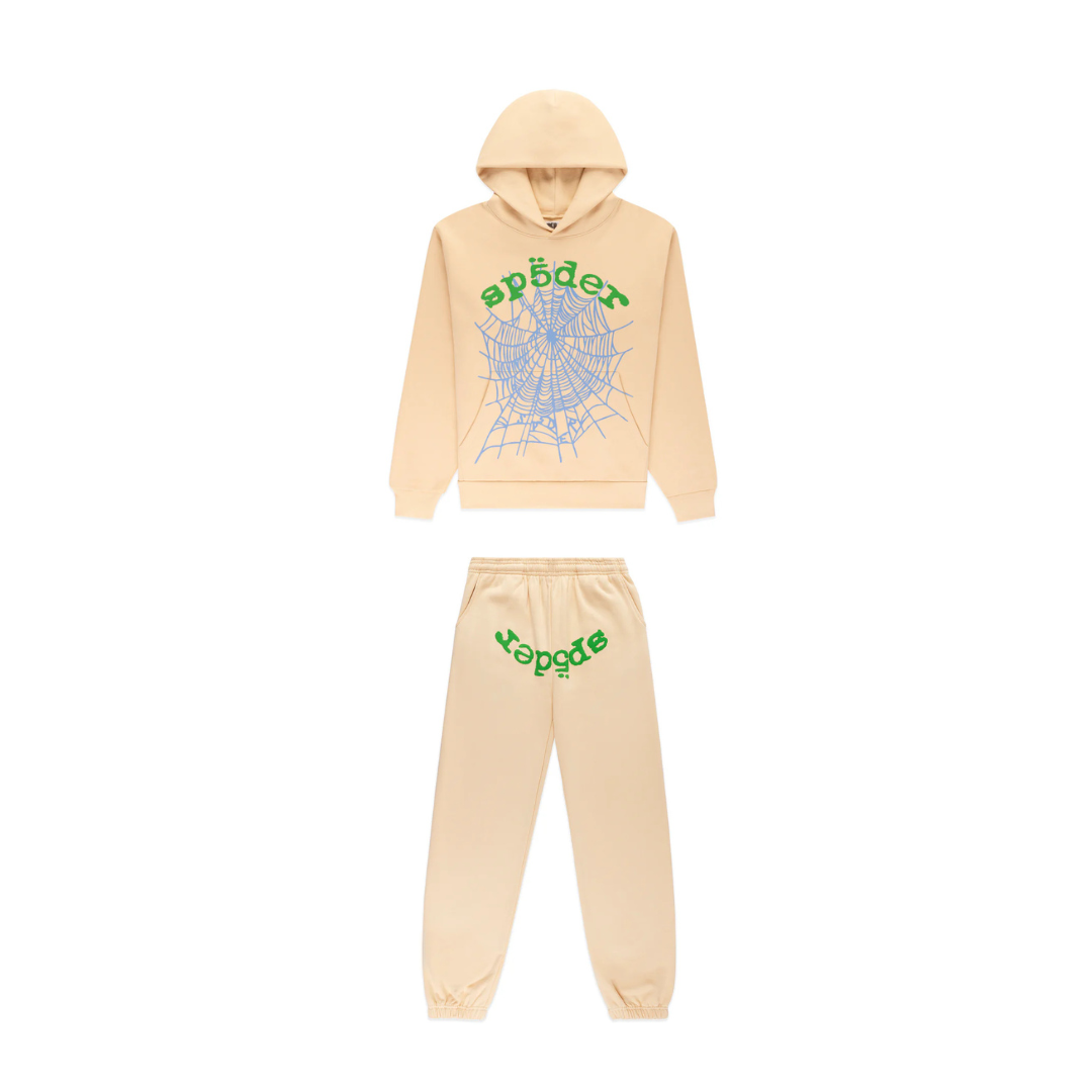 SP5DER OG WEB V2 Cream Tracksuit