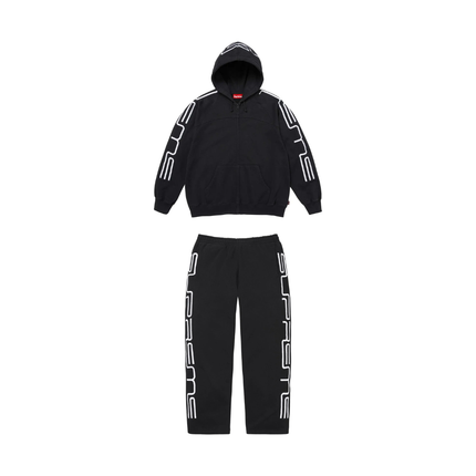 Supreme Connect Zip Up Hooded Tracksuit 'Black'