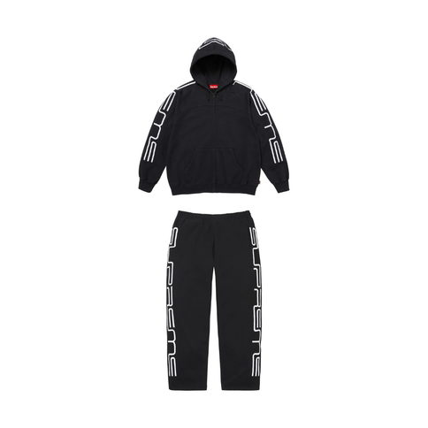 Supreme Connect Zip Up Hooded Tracksuit 'Black'