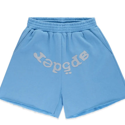 SP5DER OG Web V2 Sweatshort Dusty Blue