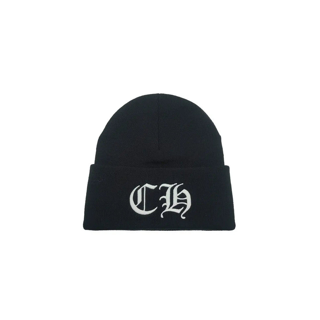 Chrome Hearts CH White Logo Black Beanie