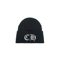 Chrome Hearts CH White Logo Black Beanie