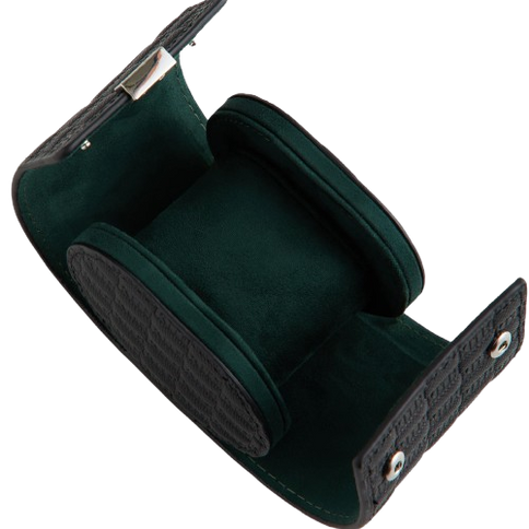 Kithmas Monogram Saffiano Leather Single Watch Roll