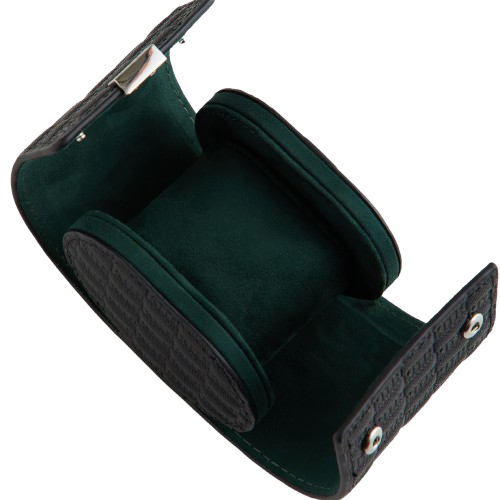 Kithmas Monogram Saffiano Leather Single Watch Roll