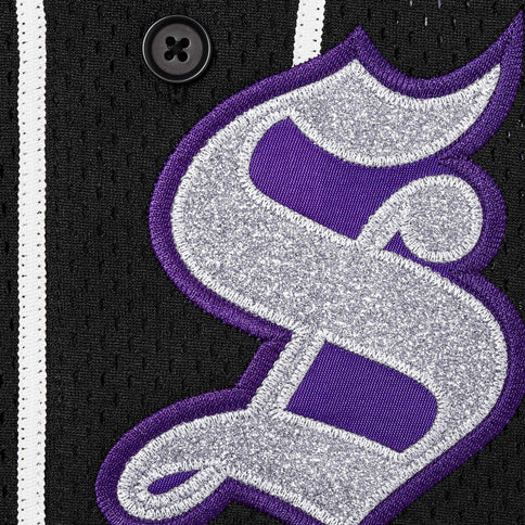 Supreme Old English Baseball Jersey 'Black'
