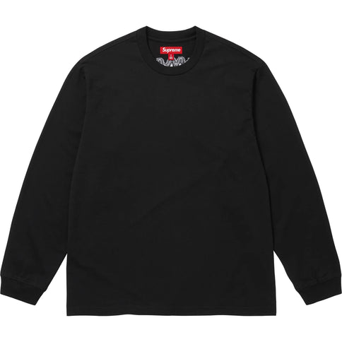 Supreme Intarsia Sleeve L/S Top Black