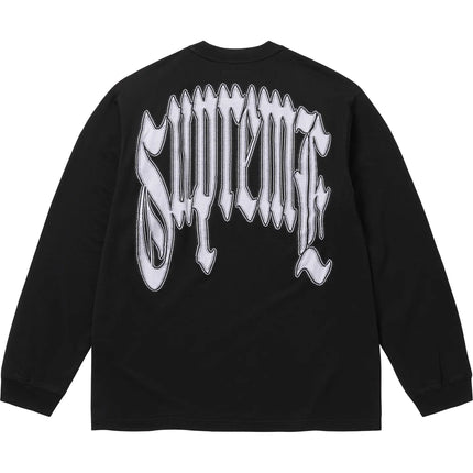 Supreme Intarsia Sleeve L/S Top Black