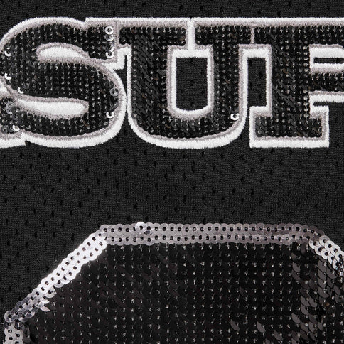 Supreme Sequin Football Jersey Black