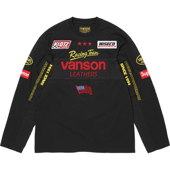Supreme Vanson Leathers L/S Top Black