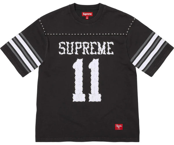 Supreme Studded S/S Football Top Black – INSTAKICKSZ LTD
