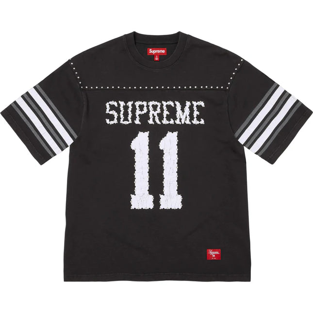 Supreme Studded S/S Football Top Black – INSTAKICKSZ LTD