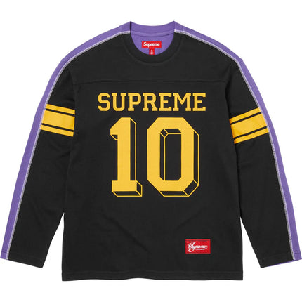 Supreme Split L/S Football Top Black