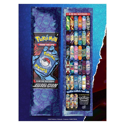 Pokémon TCG x Santa Cruz Skateboard Decks Blind Bag