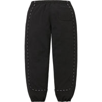 Supreme Piping Zip Up Hooded Tracksuit Black